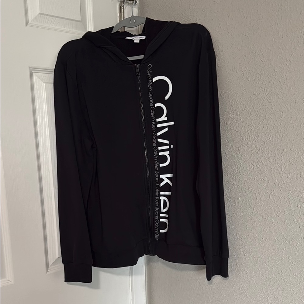 Calvin Klein Black Lightweight Zip-Up Jacket